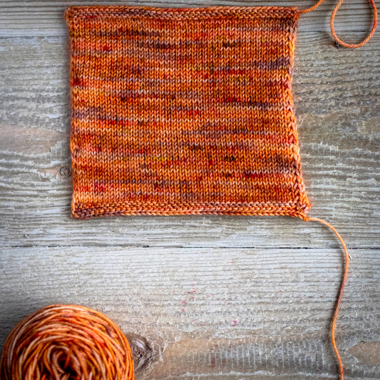 How to knit a gauge swatch