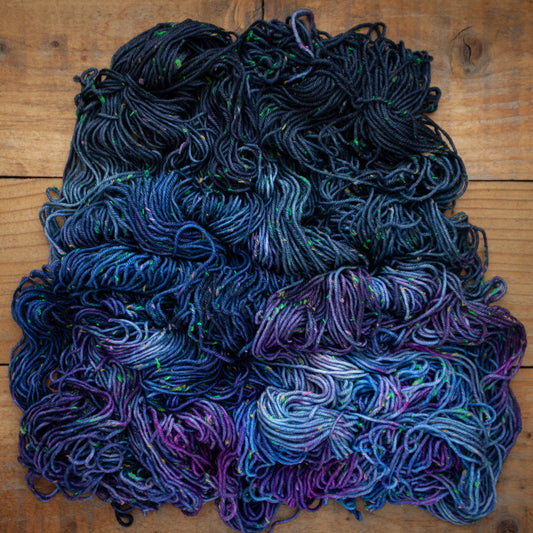 Superwash Merino neon tweed DK hand dyed yarn - Ready to Ship