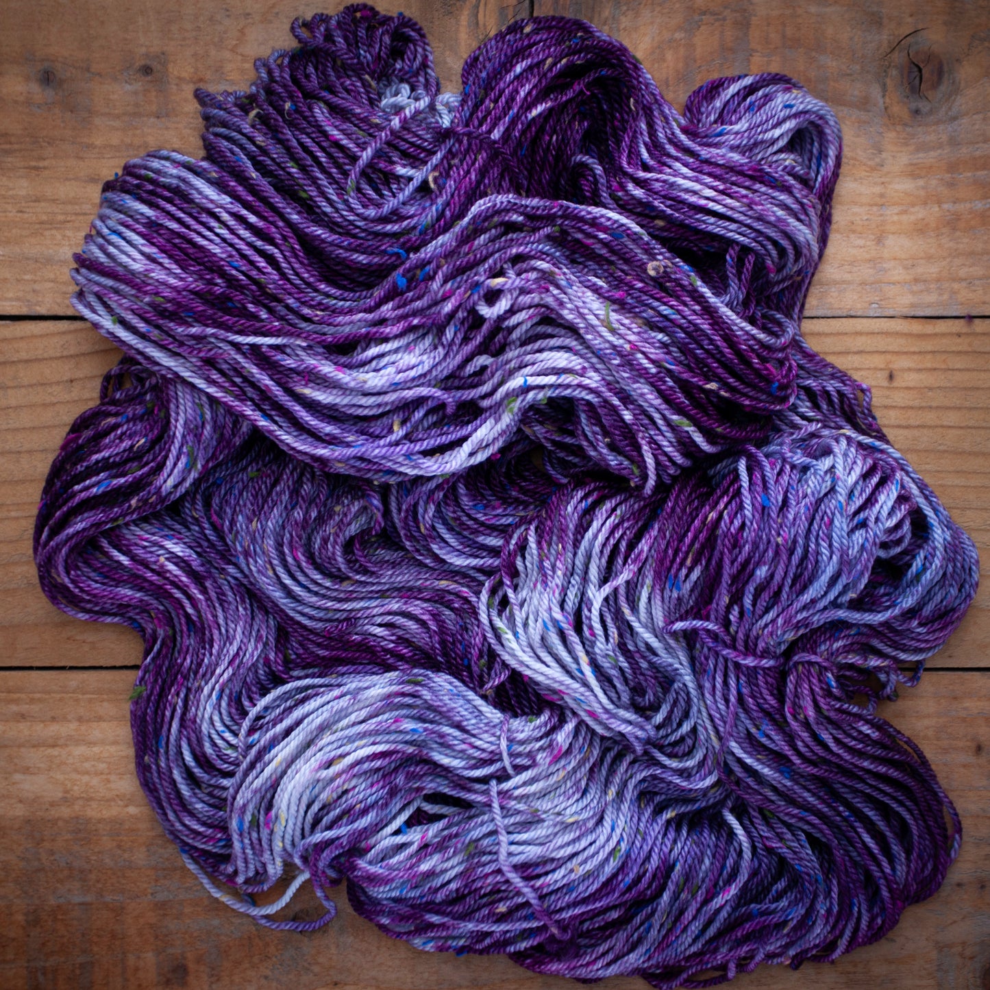 Superwash Merino Tweed - Aran weight - hand dyed yarn - Ready to Ship