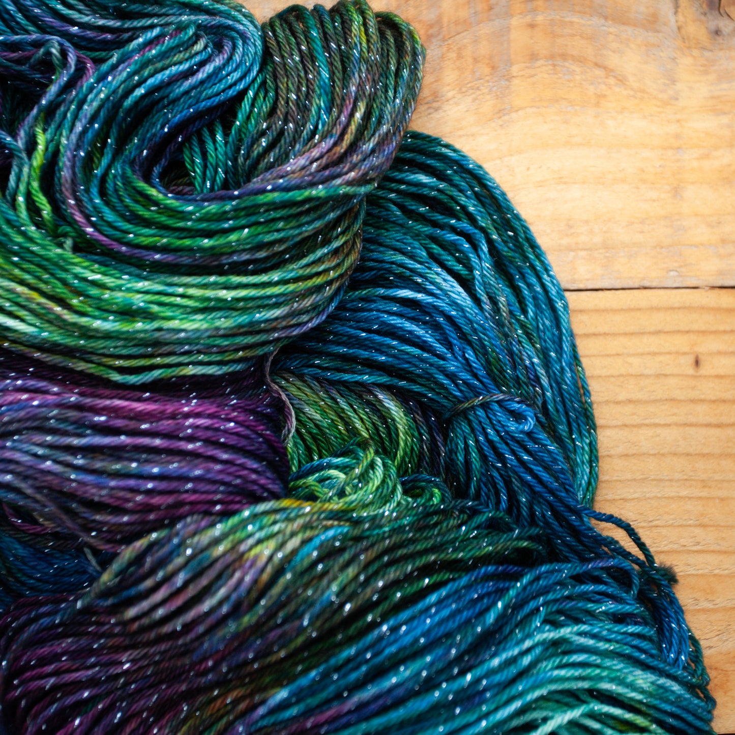 Superwash Merino/Nylon Sparkle - DK weight - hand dyed yarn - Ready to Ship