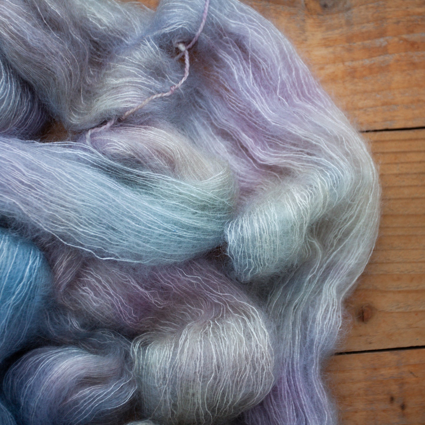 Kid Silk Mohair - lace weight - hand dyed yarn - Ready to Ship