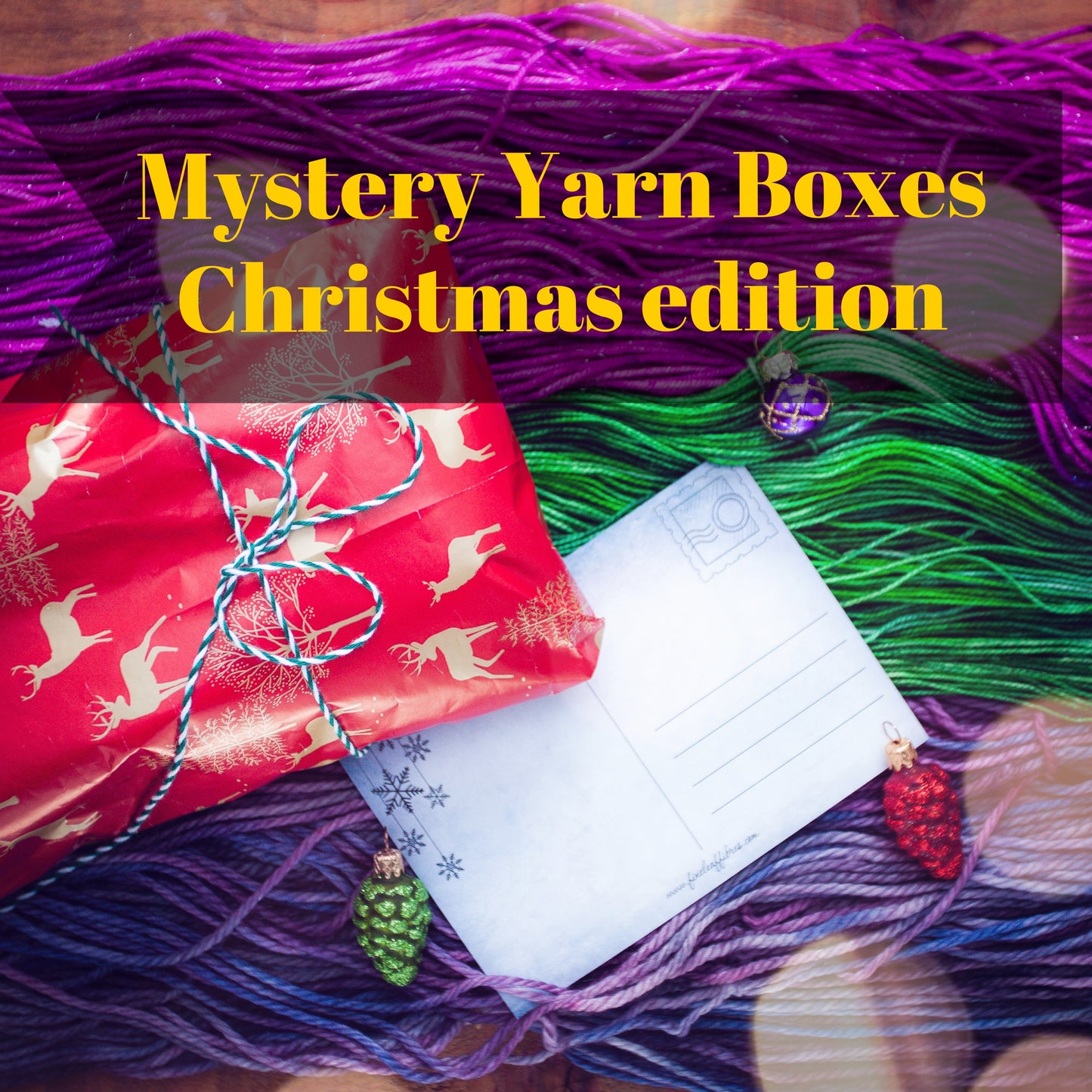 2026 Christmas Mystery Yarn Box – Hand-Dyed Yarn, Festive Extras & Gifts