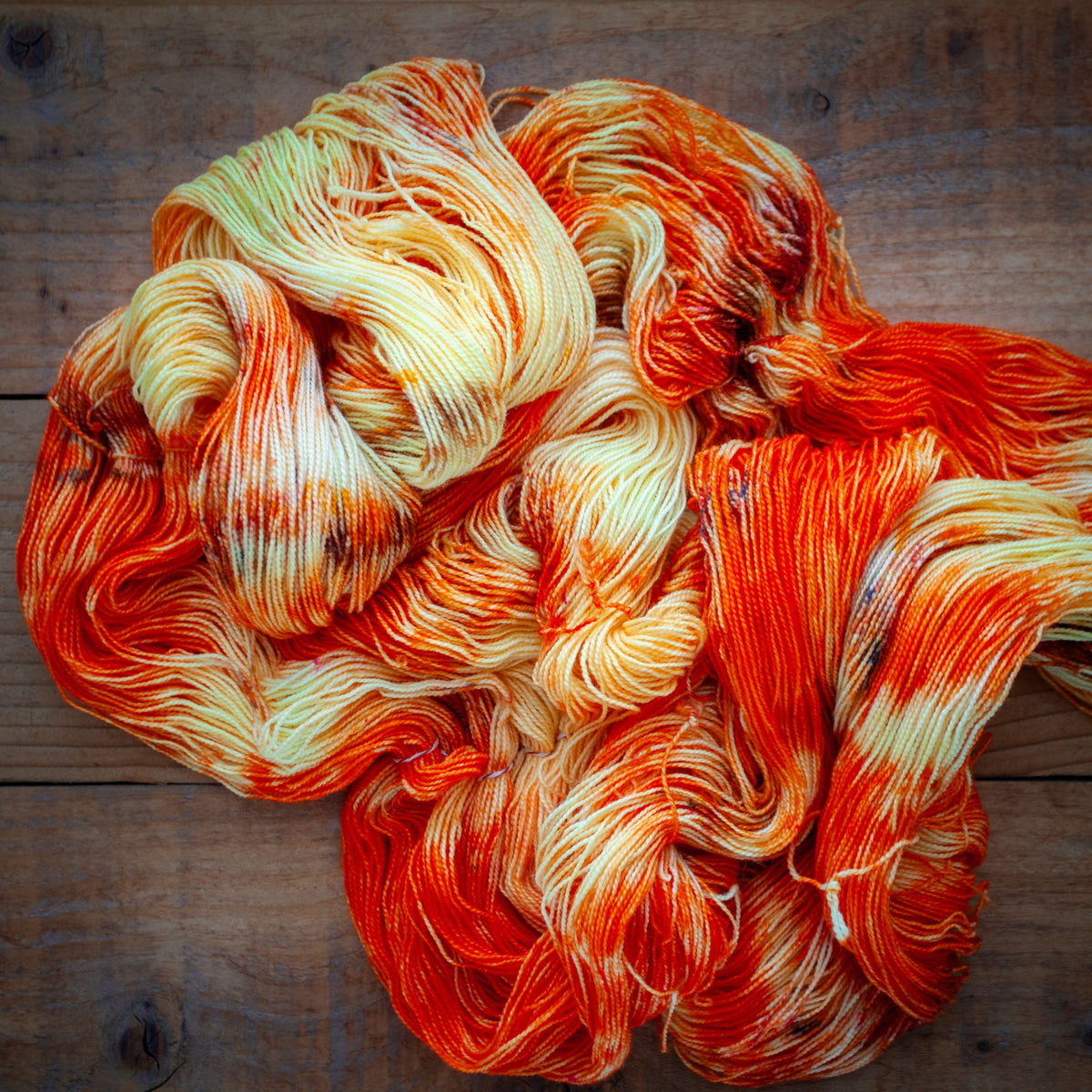 Superwash Bluefaced Leicester (BFL)/Nylon High Twist 4ply hand dyed yarn - sock weight - Ready to Ship