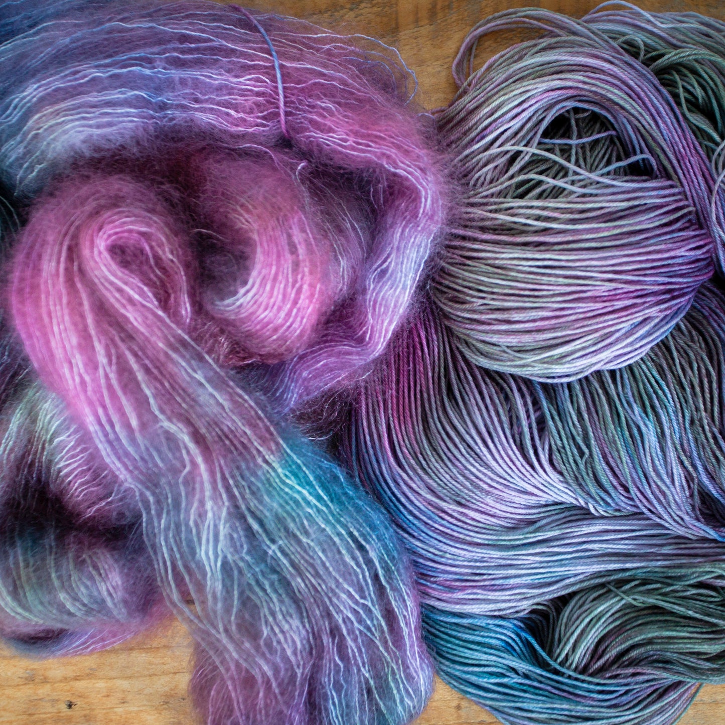 "Winter Sage" - hand dyed yarn