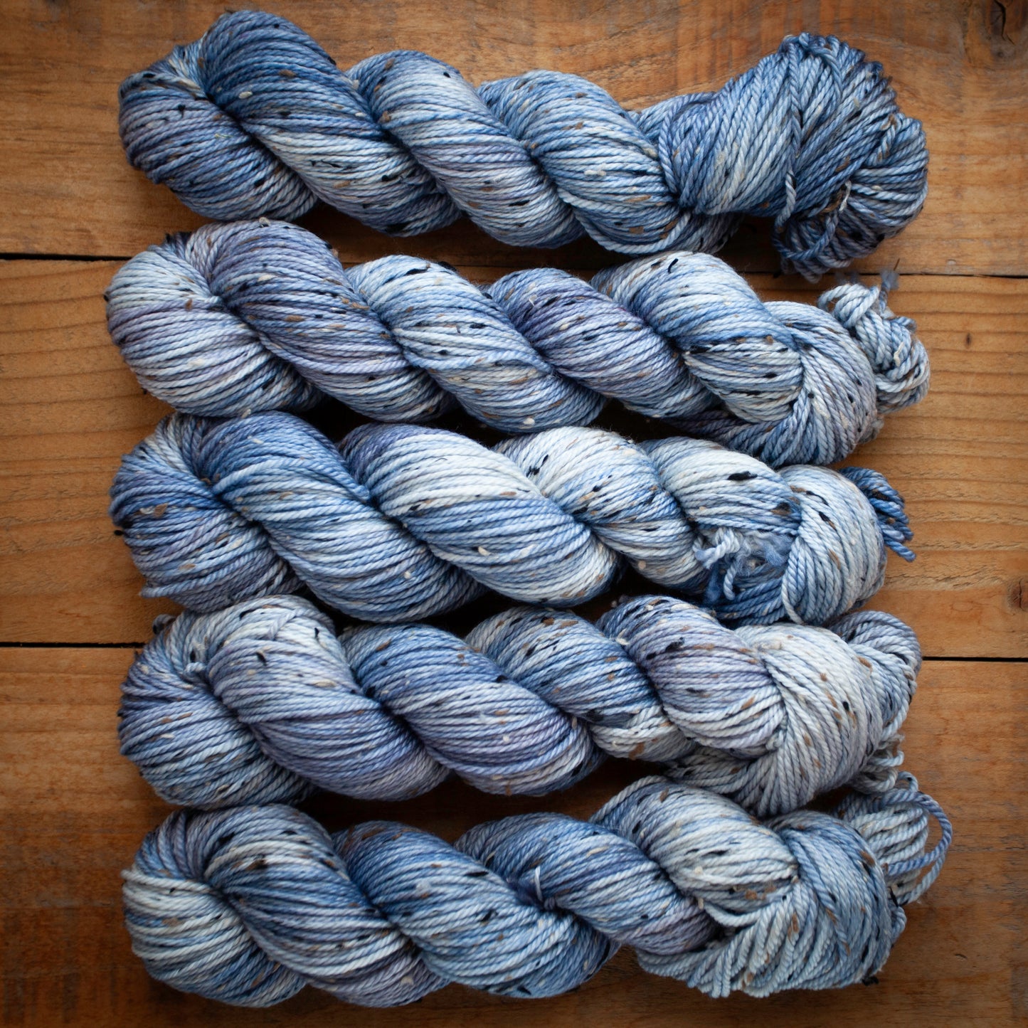 Superwash Merino Tweed - Aran weight - hand dyed yarn - Ready to Ship