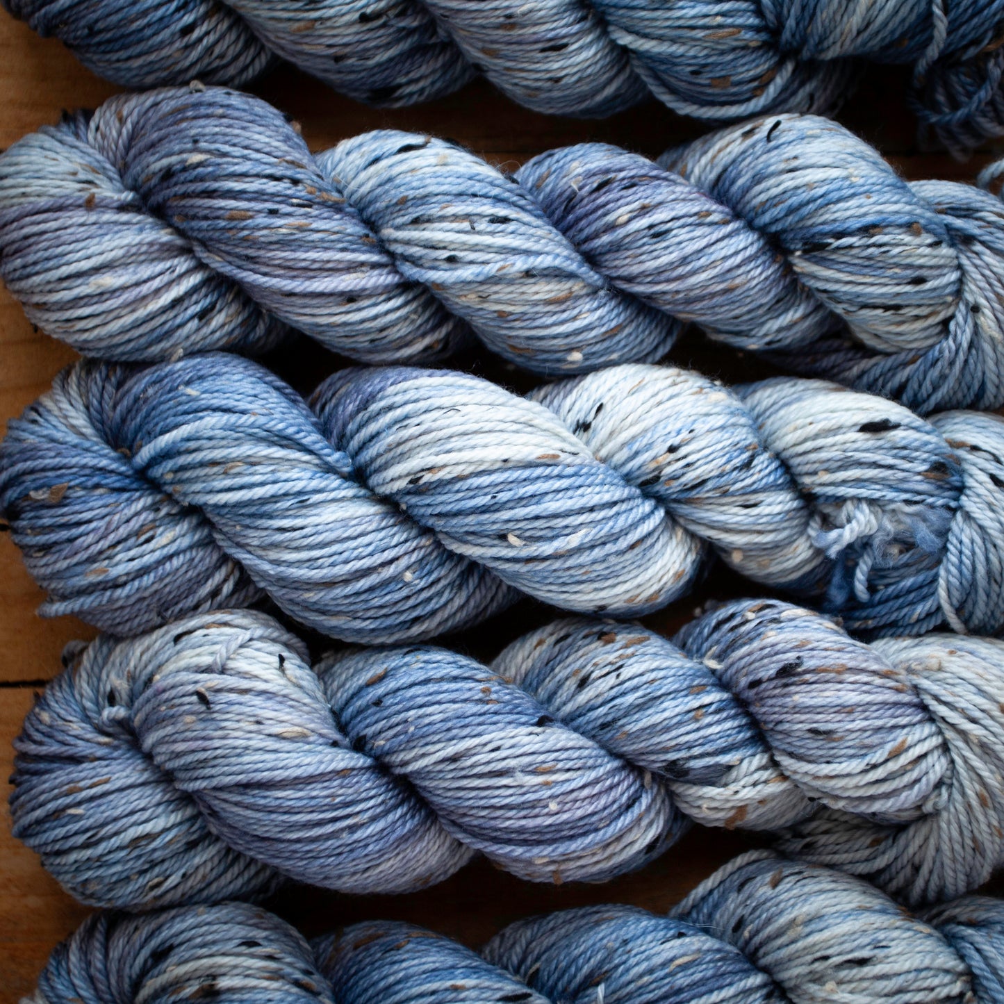 Superwash Merino Tweed - Aran weight - hand dyed yarn - Ready to Ship