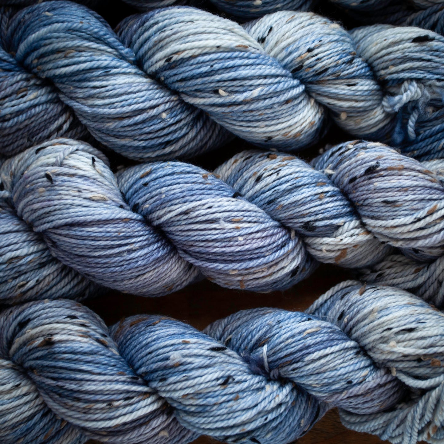 Superwash Merino Tweed - Aran weight - hand dyed yarn - Ready to Ship