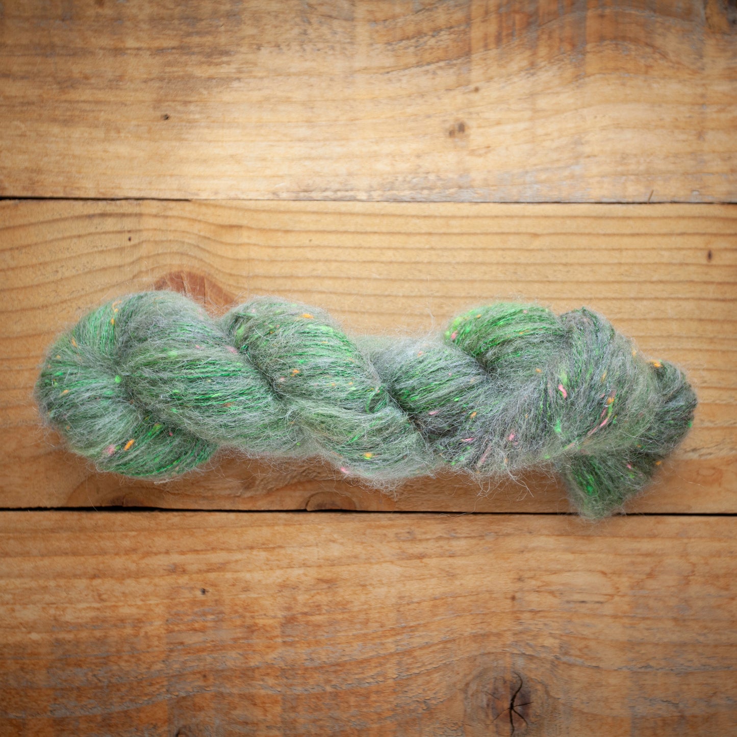 Superwash Merino/Alpaca Neon Tweed - fingering weight - hand dyed yarn - Ready to Ship