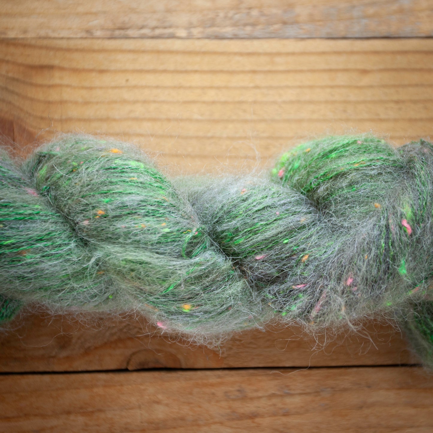 Superwash Merino/Alpaca Neon Tweed - fingering weight - hand dyed yarn - Ready to Ship