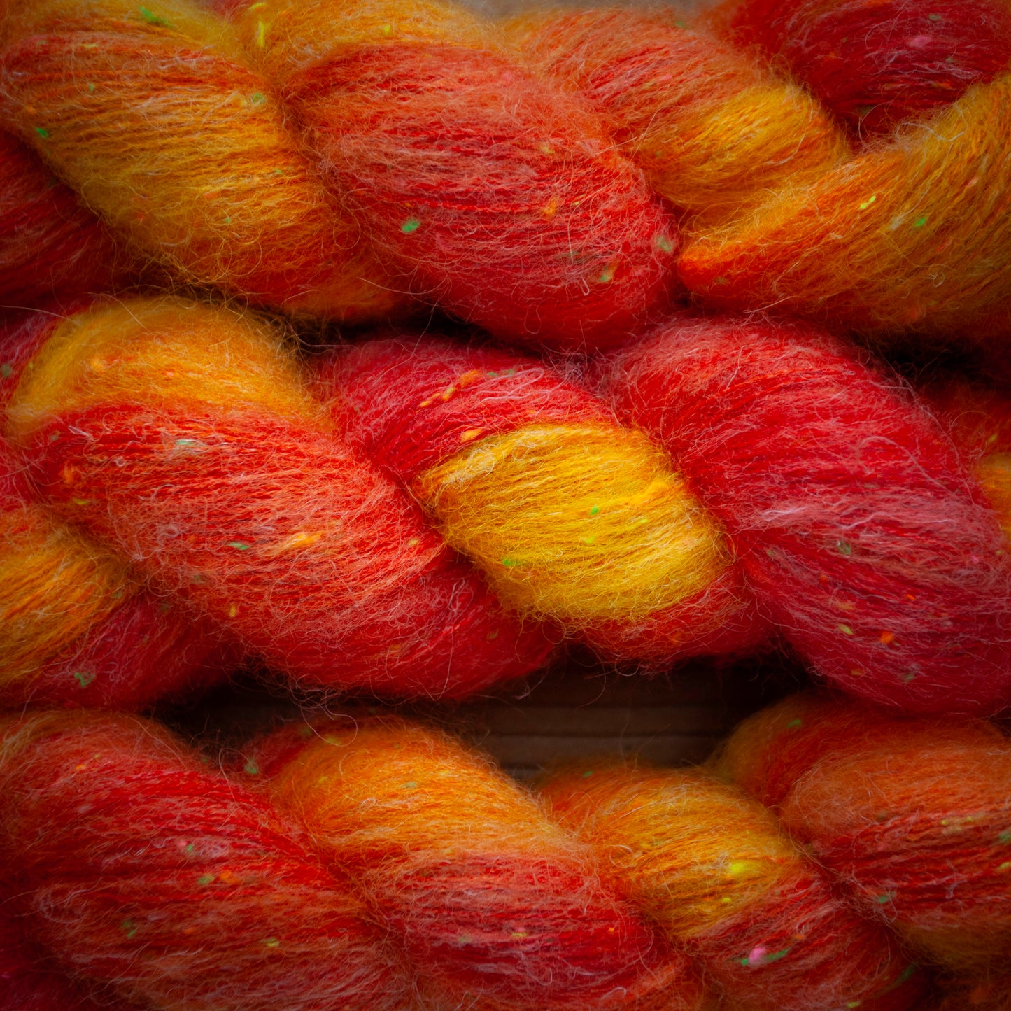 Superwash Merino/Alpaca Neon Tweed - fingering weight - hand dyed yarn - Ready to Ship