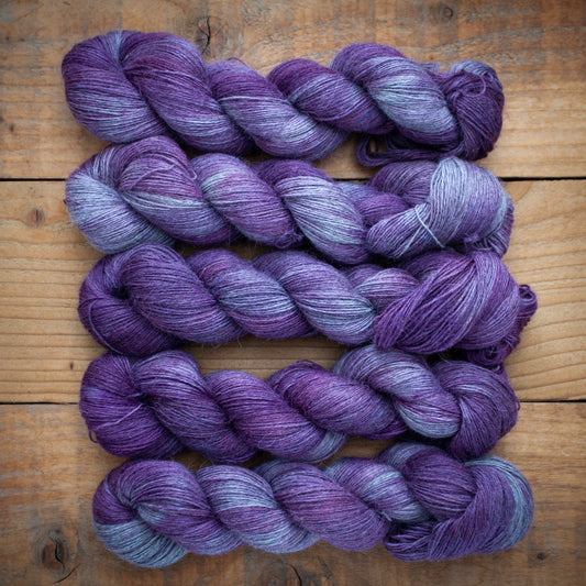 100% Baby Llama yarn - 4ply hand dyed yarn - sock weight - Ready to Ship