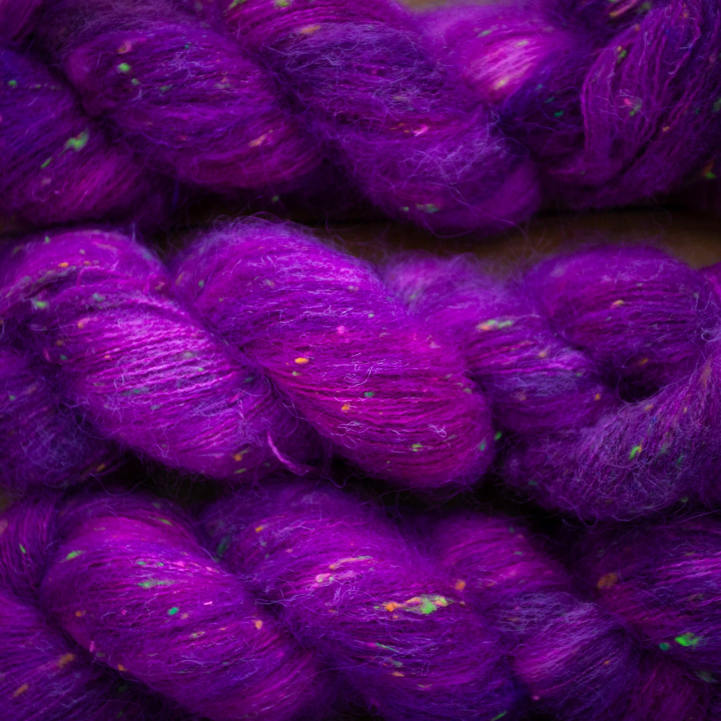 Superwash Merino/Alpaca Neon Tweed - fingering weight - hand dyed yarn - Ready to Ship