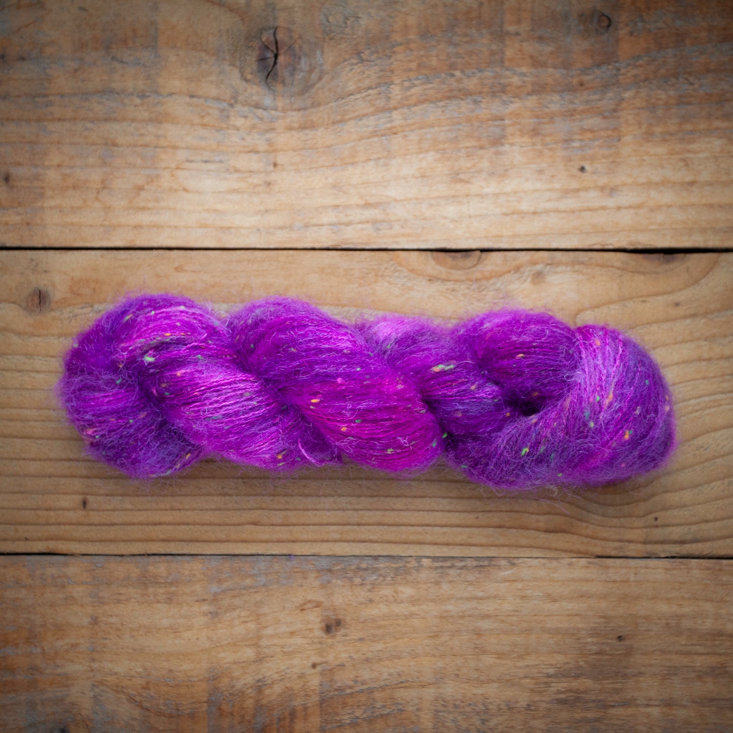 Superwash Merino/Alpaca Neon Tweed - fingering weight - hand dyed yarn - Ready to Ship