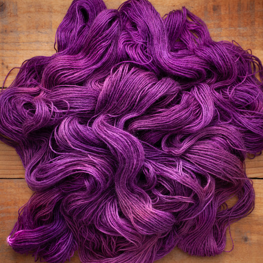 100% Wensleydale DK hand dyed yarn - Ready to Ship