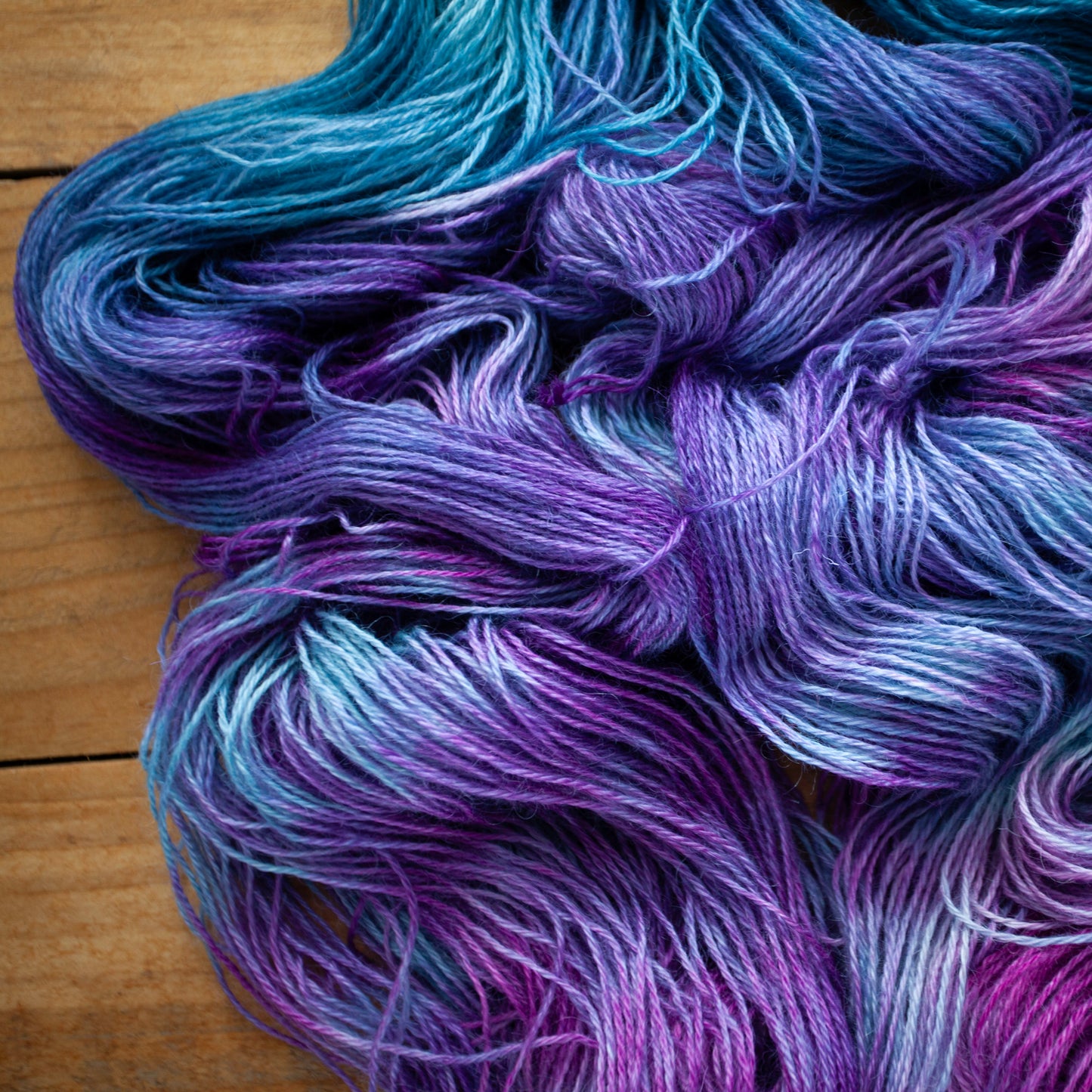 100% Wensleydale DK hand dyed yarn - Ready to Ship