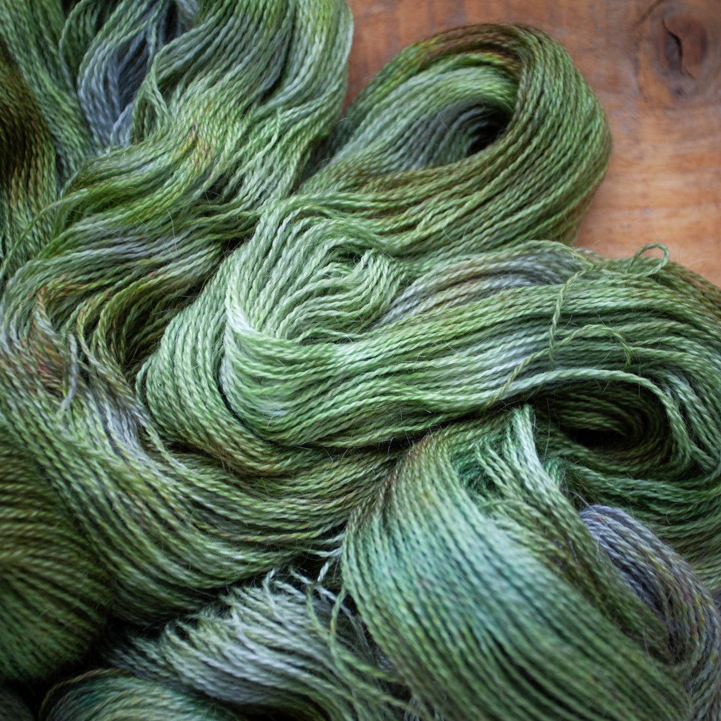 Corriedale Mohair 4ply hand dyed yarn - Ready to Ship