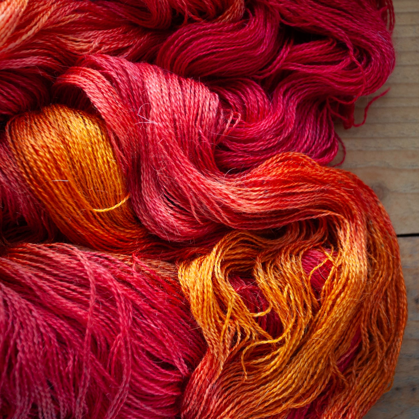 Corriedale Mohair 4ply hand dyed yarn - Ready to Ship