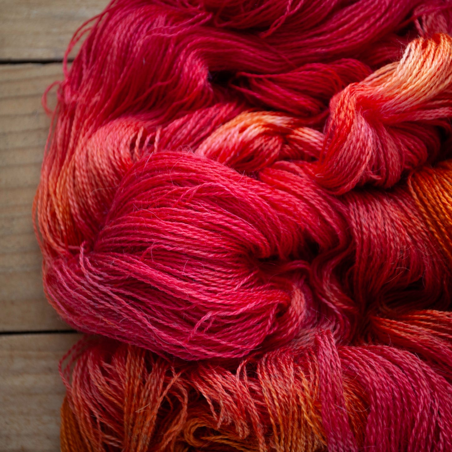 Corriedale Mohair 4ply hand dyed yarn - Ready to Ship