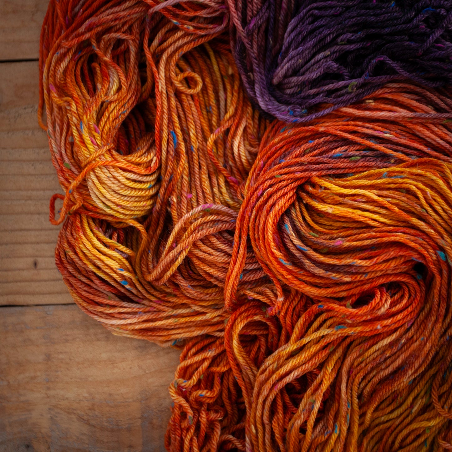 Superwash Merino multi-coloured tweed DK hand dyed yarn - Ready to Ship