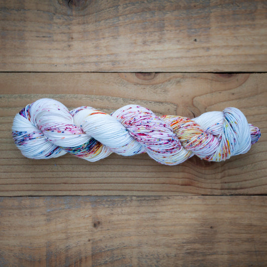 "Ice cream sprinkles" - hand dyed yarn