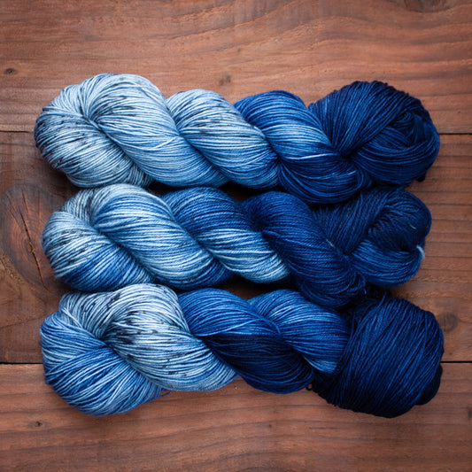 "Swifts in the Sky" - hand dyed yarn