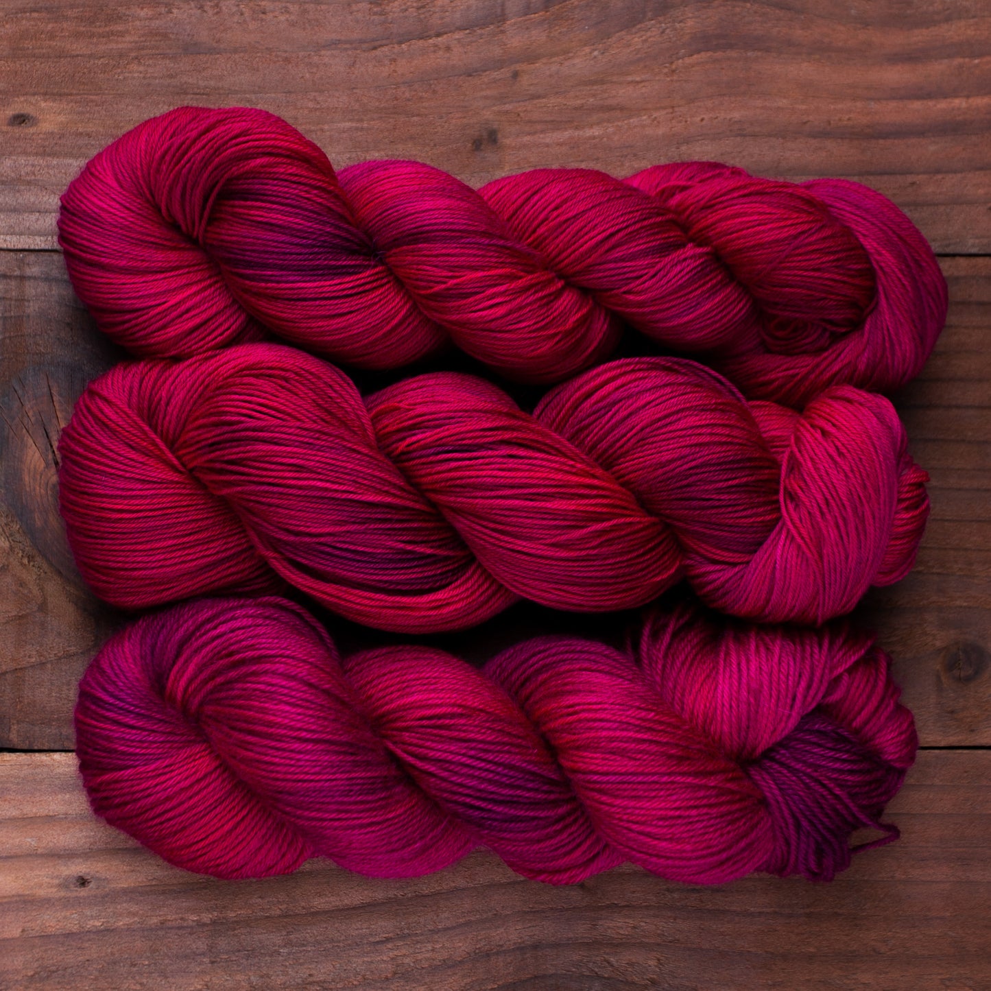 "Berry Compote" - hand dyed yarn