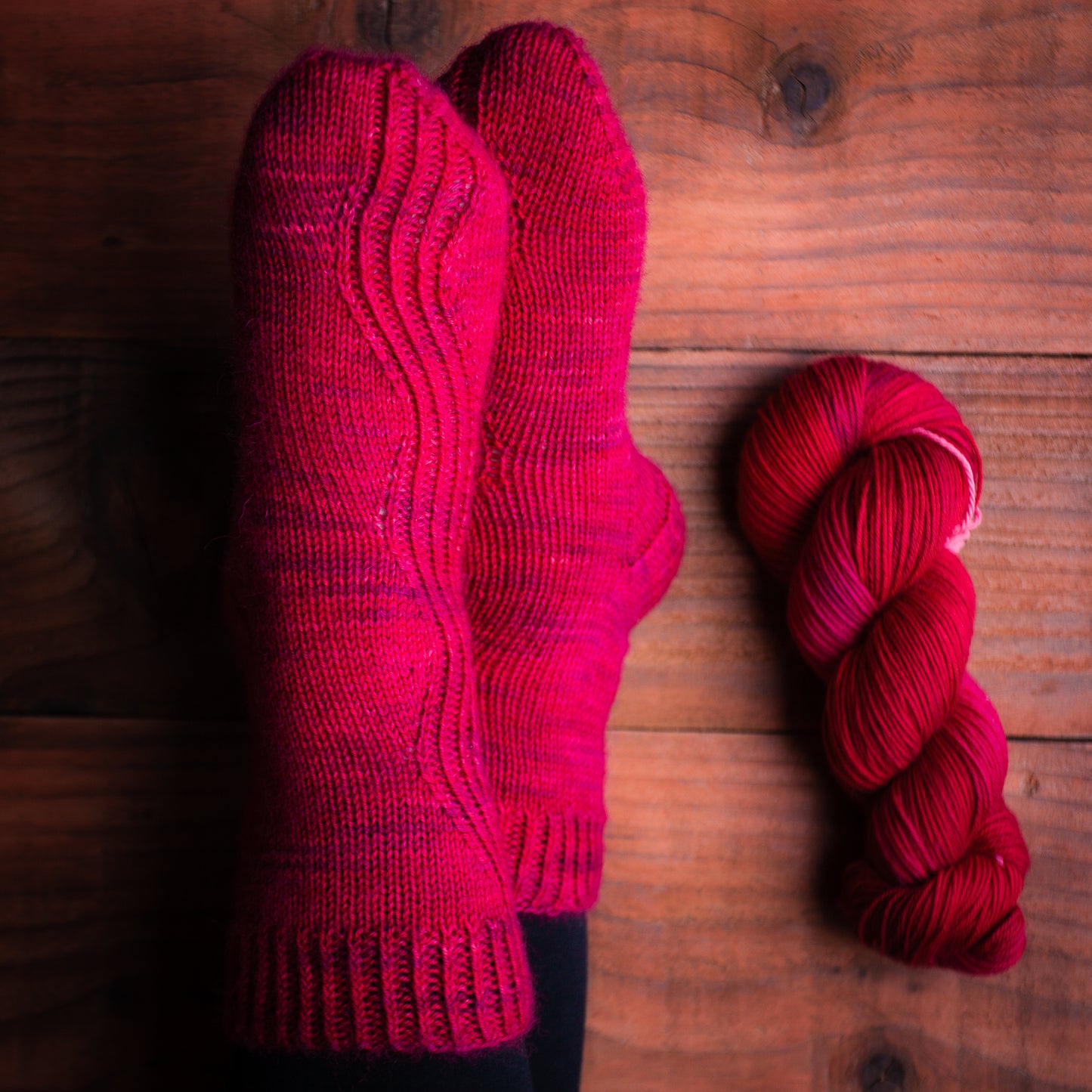 "Berry Compote" - hand dyed yarn