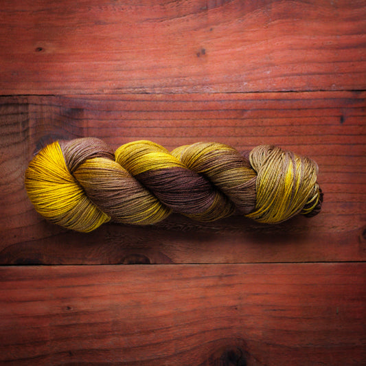 "Caramel Fudge" - hand dyed yarn