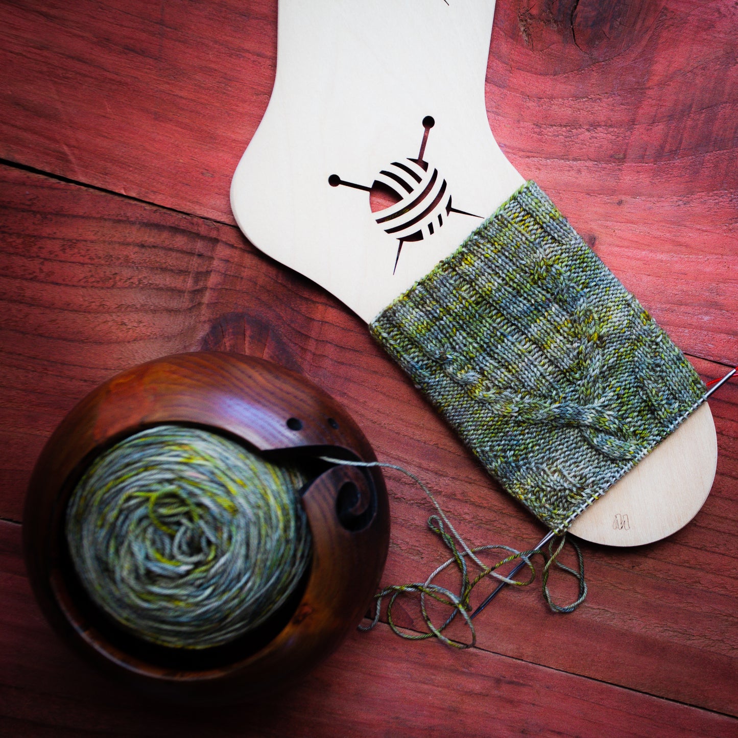 "Forbidden Marshlands" - hand dyed yarn