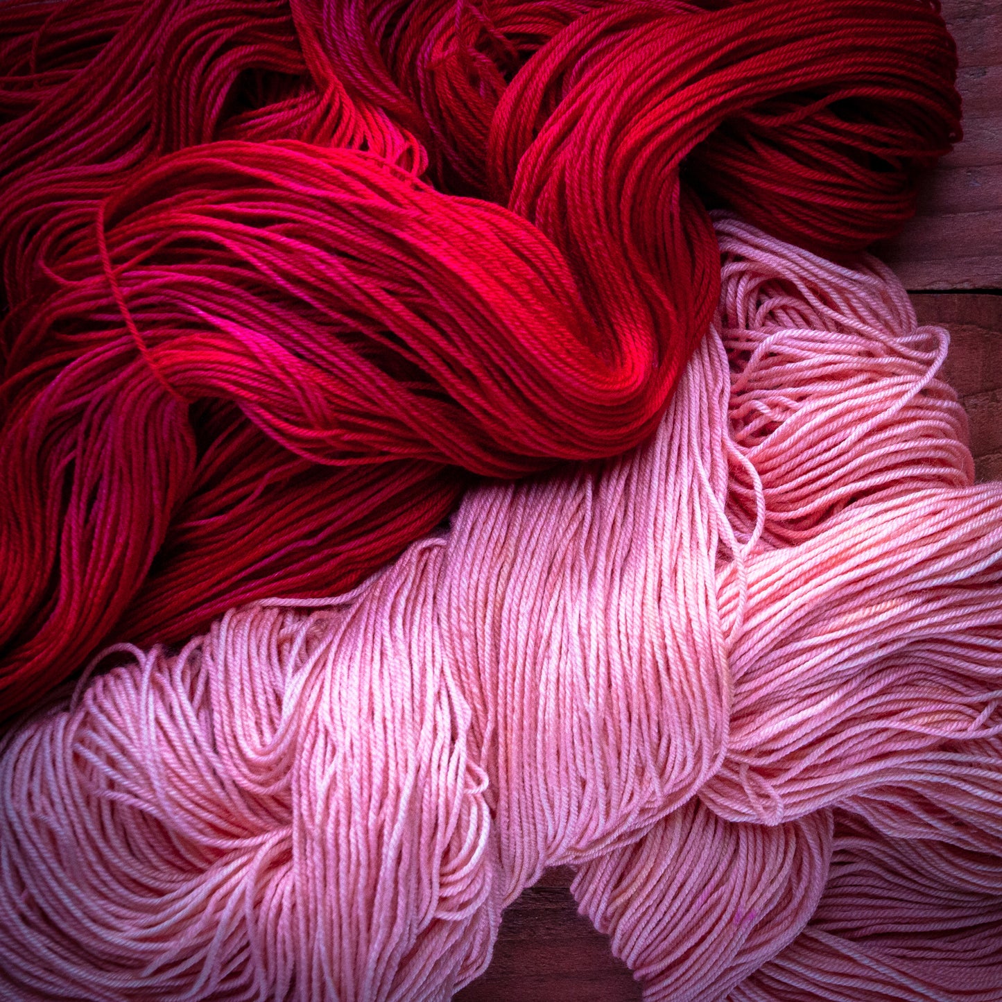 "Berry Compote" - hand dyed yarn