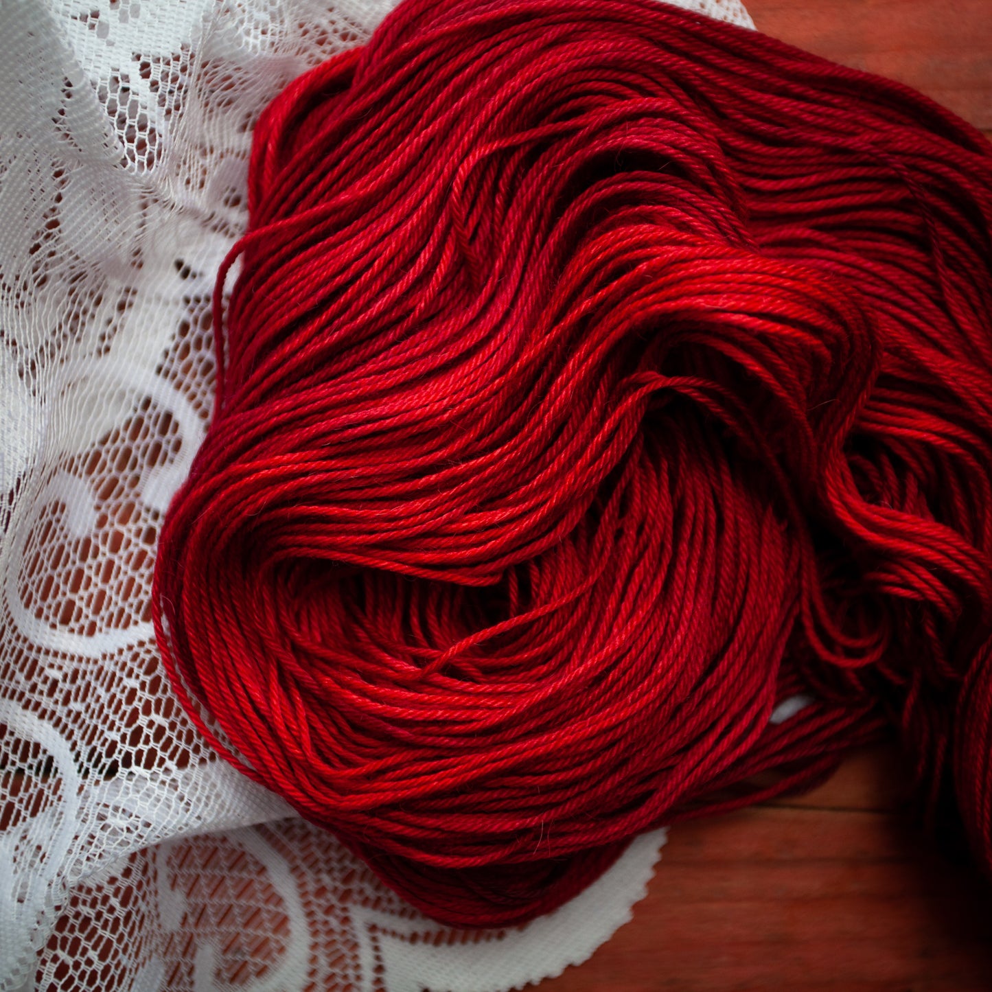 "Berry Compote" - hand dyed yarn