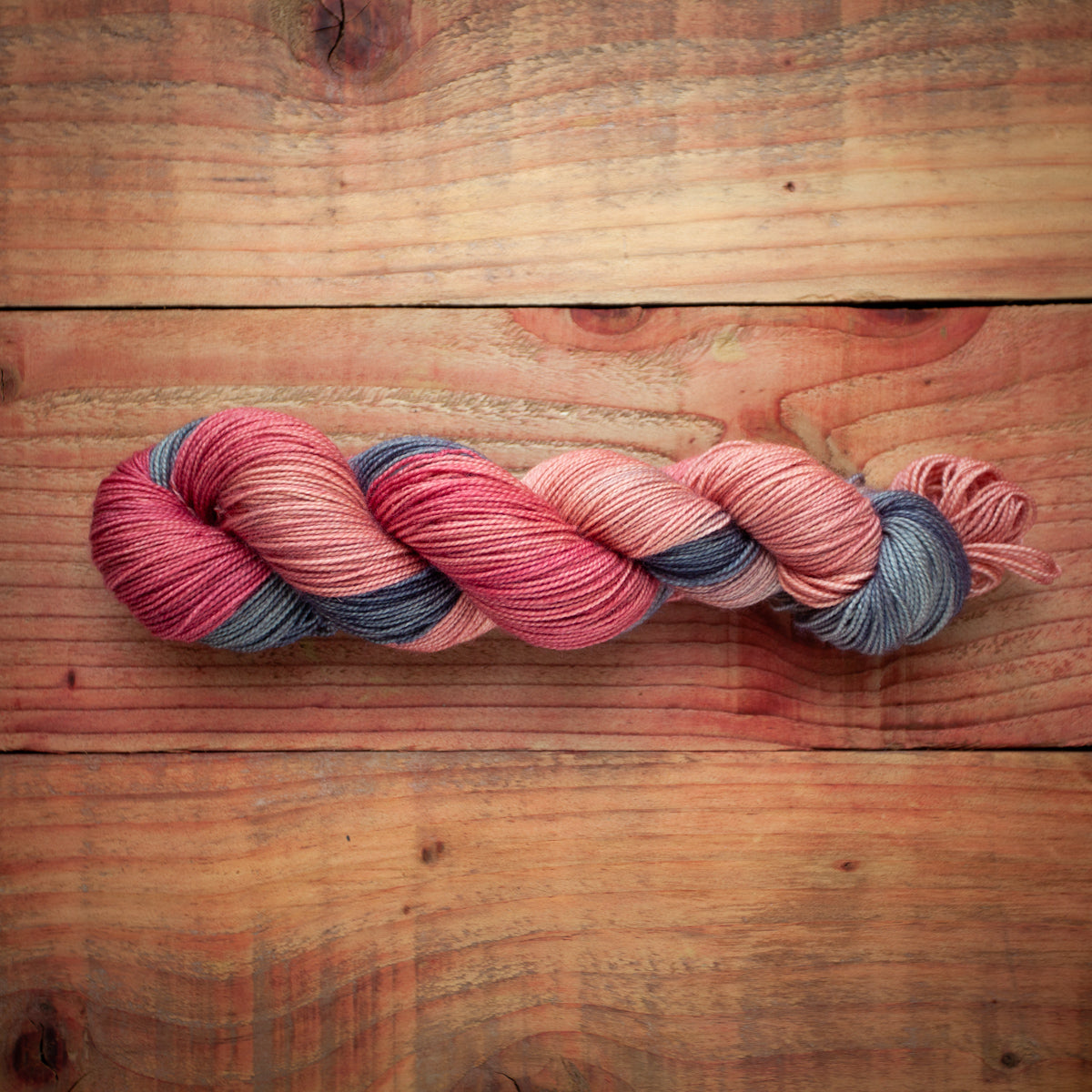 "Smokey Blush" - hand dyed yarn