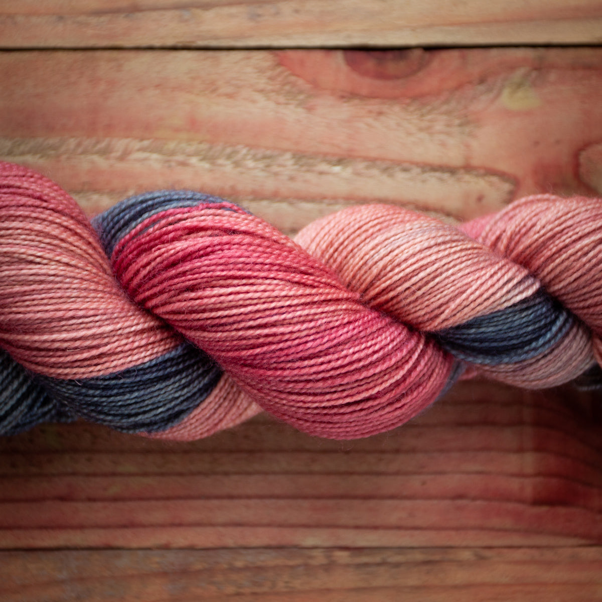 "Smokey Blush" - hand dyed yarn