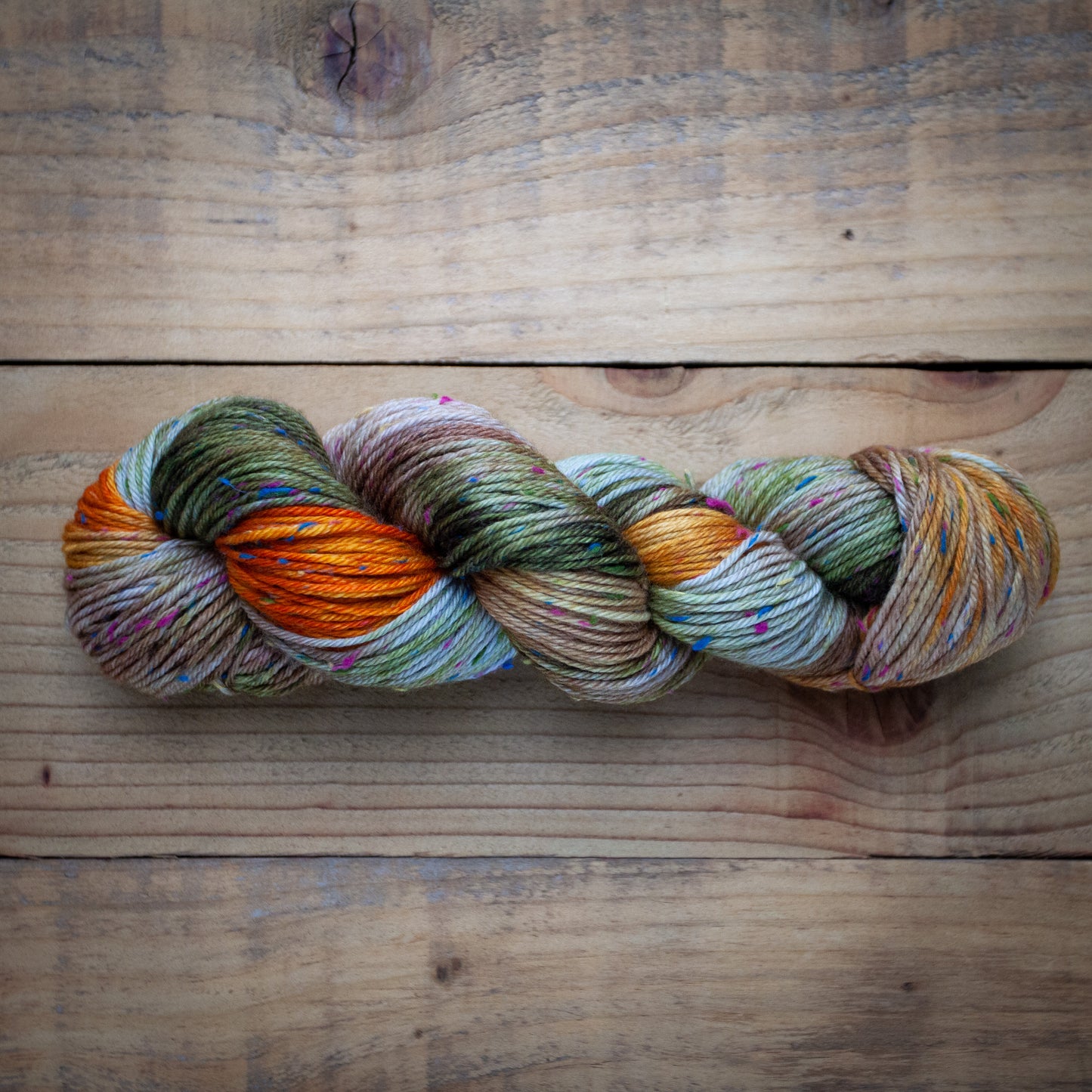 "Chanterelle Season" - hand dyed yarn