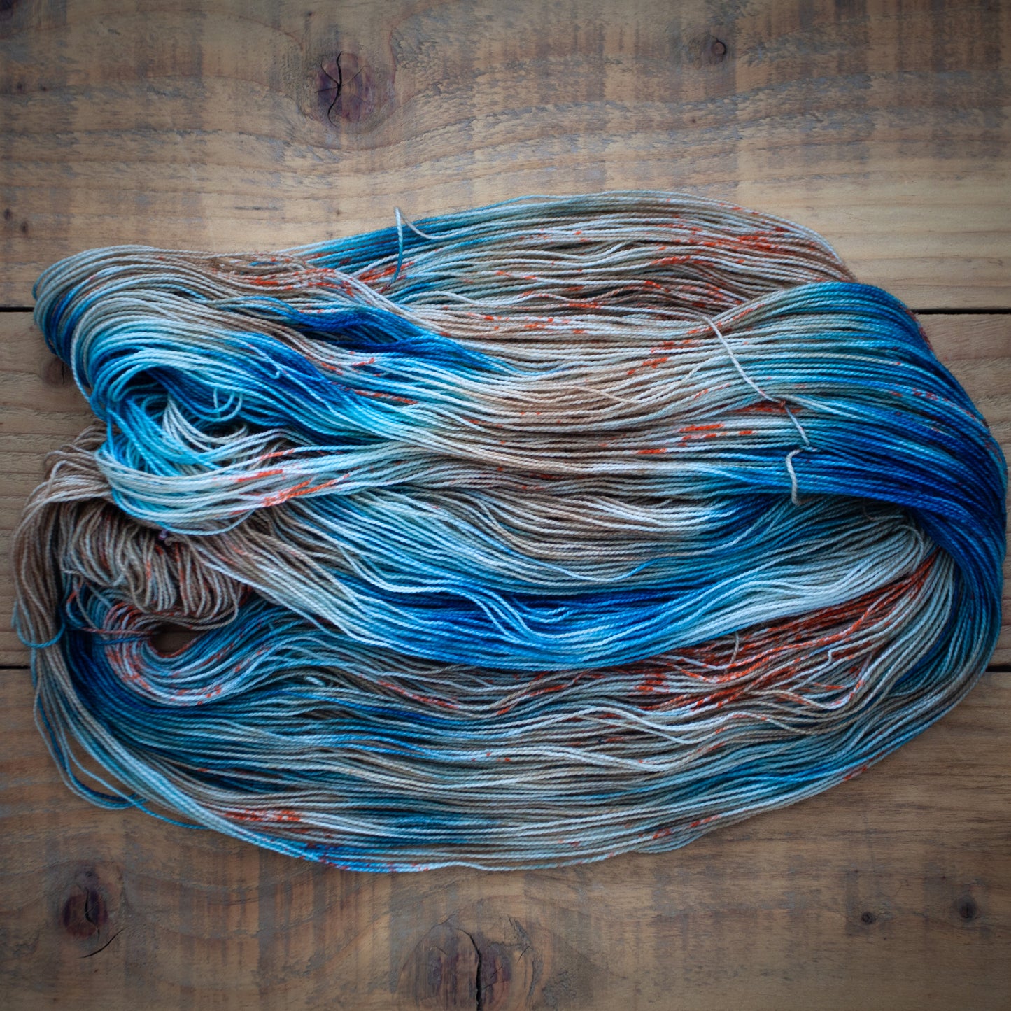 "Sea shore breeze" - hand dyed yarn