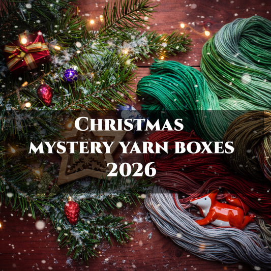 2026 Christmas Mystery Yarn Box – Hand-Dyed Yarn, Festive Extras & Gifts