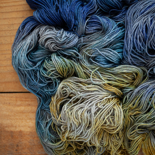 Yak Sock - Superwash Merino/Yak/Nylon - hand dyed yarn - Ready to Ship