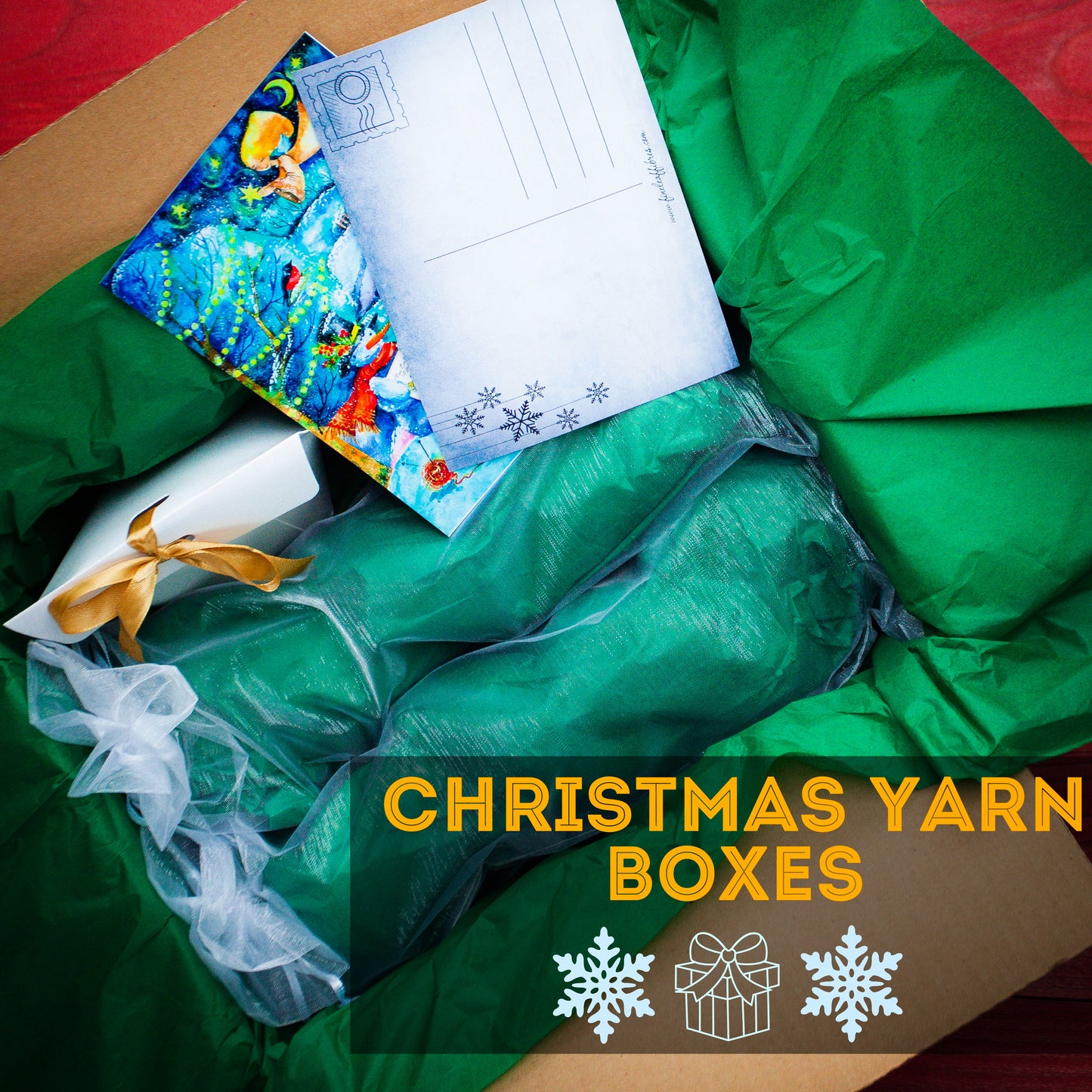 2026 Christmas Mystery Yarn Box – Hand-Dyed Yarn, Festive Extras & Gifts