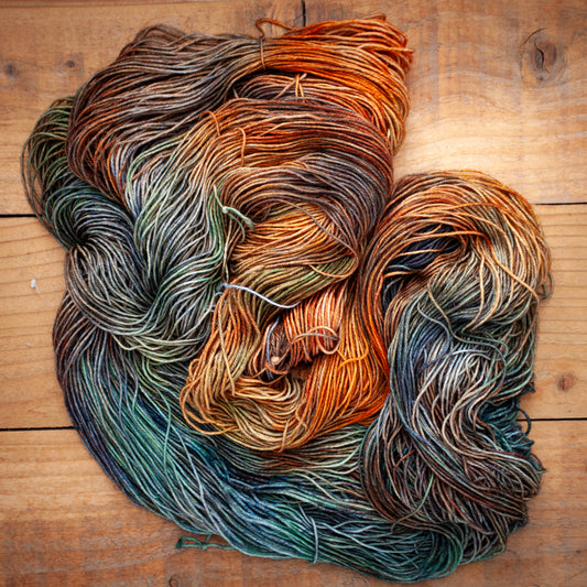 100% Superwash Bluefaced Leicester - DK weight - hand dyed yarn - Ready to Ship