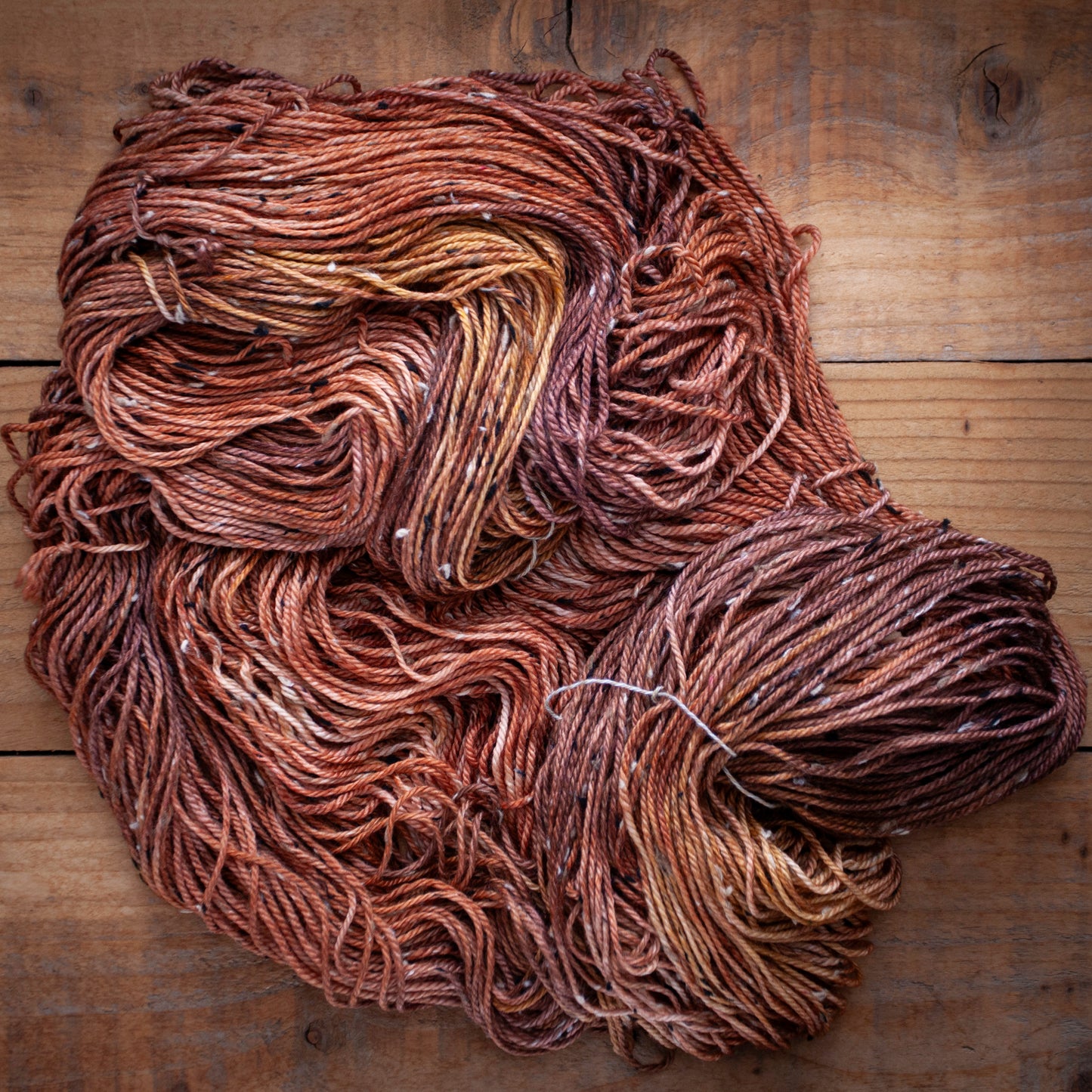 Superwash Merino Tweed - Aran weight - hand dyed yarn - Ready to Ship