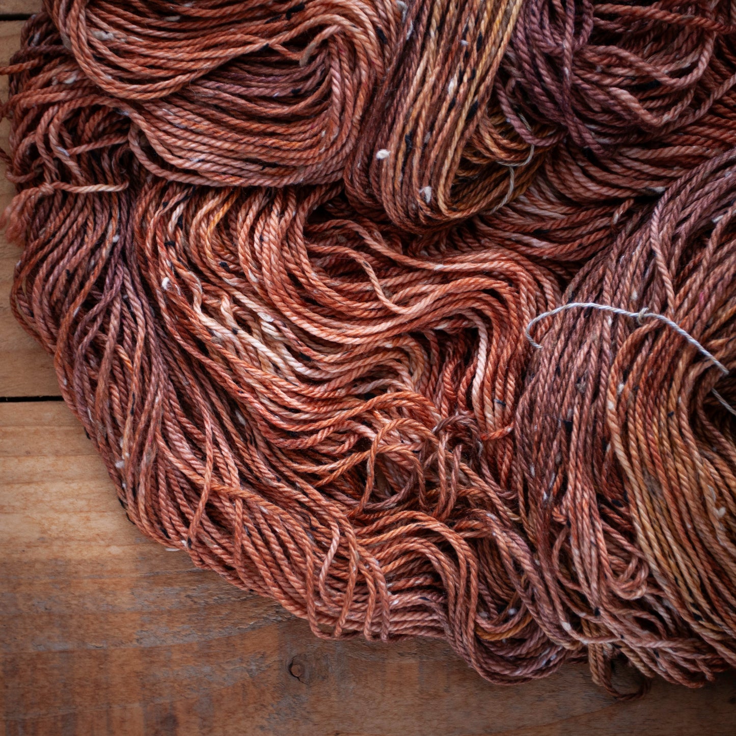 Superwash Merino Tweed - Aran weight - hand dyed yarn - Ready to Ship