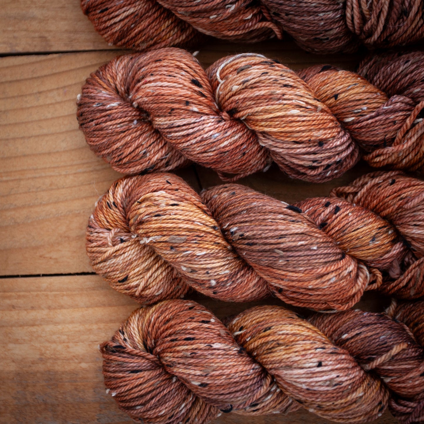 Superwash Merino Tweed - Aran weight - hand dyed yarn - Ready to Ship