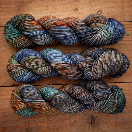 100% Superwash Bluefaced Leicester - DK weight - hand dyed yarn - Ready to Ship