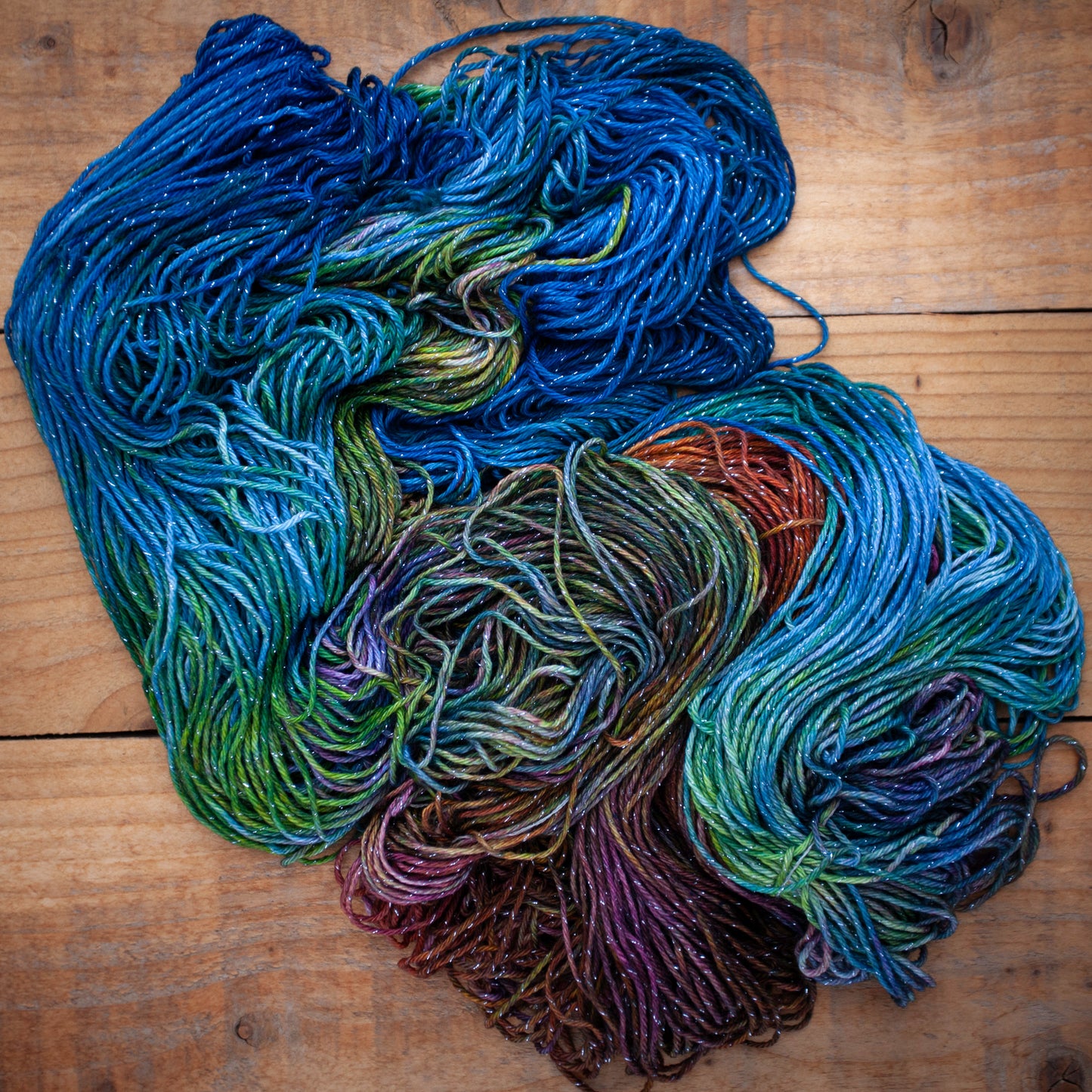 Superwash Merino/Nylon Sparkle - DK weight - hand dyed yarn - Ready to Ship