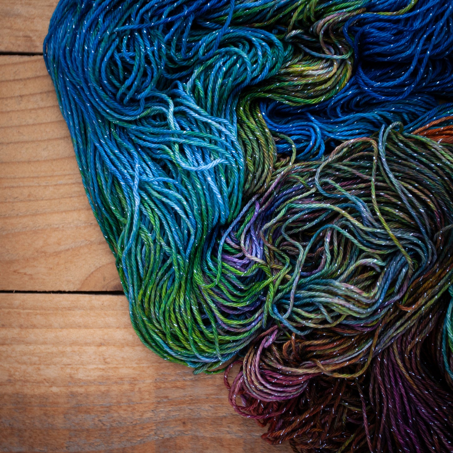 Superwash Merino/Nylon Sparkle - DK weight - hand dyed yarn - Ready to Ship