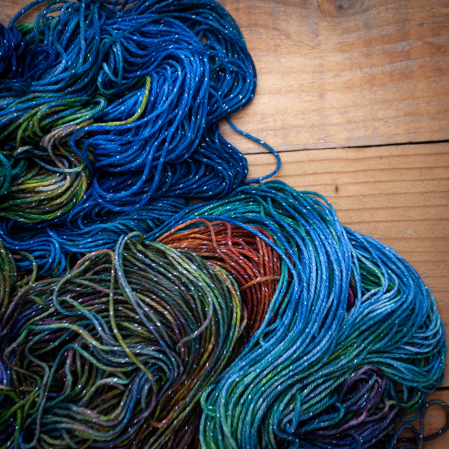 Superwash Merino/Nylon Sparkle - DK weight - hand dyed yarn - Ready to Ship