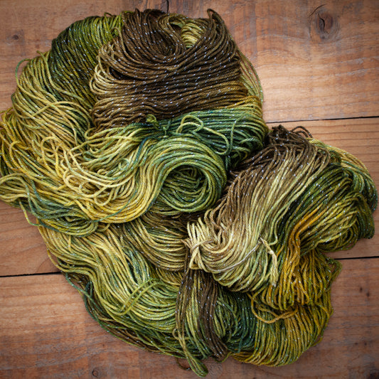 Superwash Merino/Nylon Sparkle - DK weight - hand dyed yarn - Ready to Ship