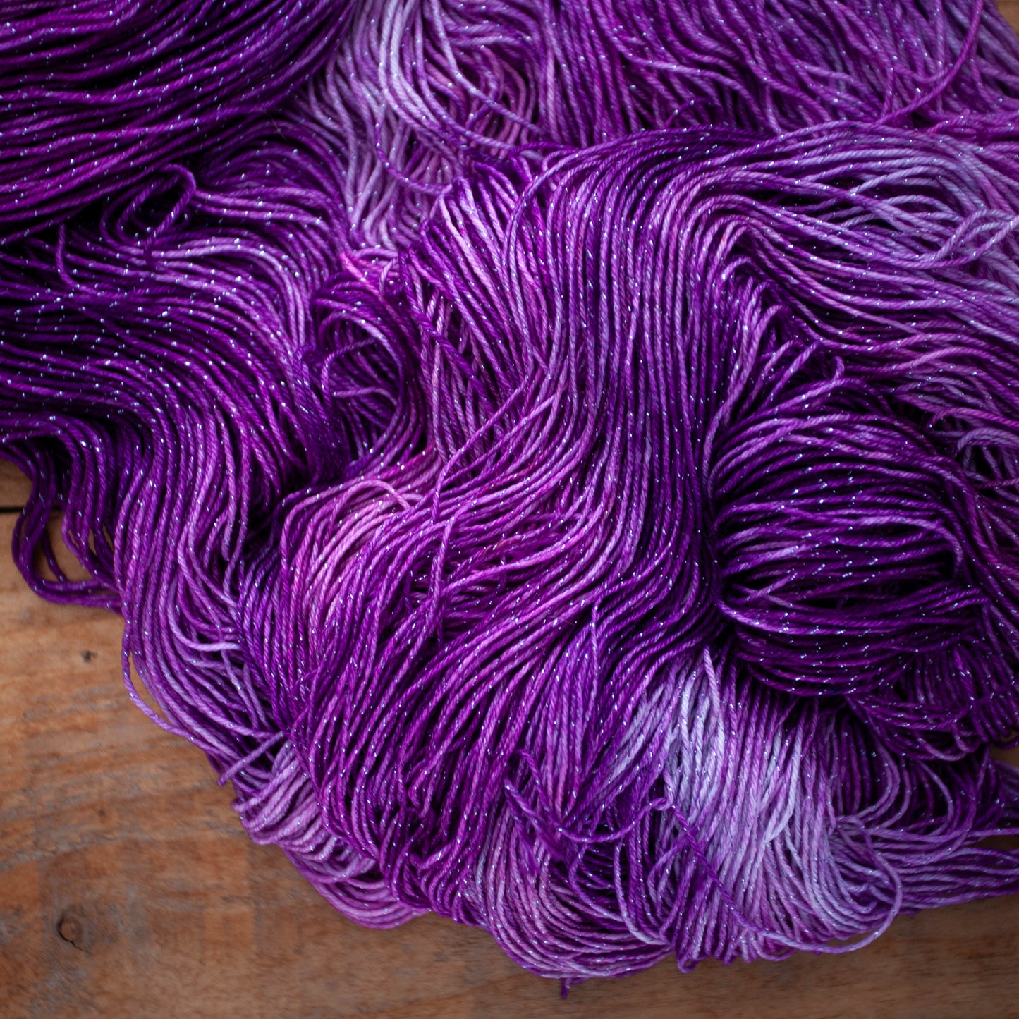 Superwash Merino/Nylon Sparkle - 4ply/fingering weight - hand dyed yarn - Ready to Ship