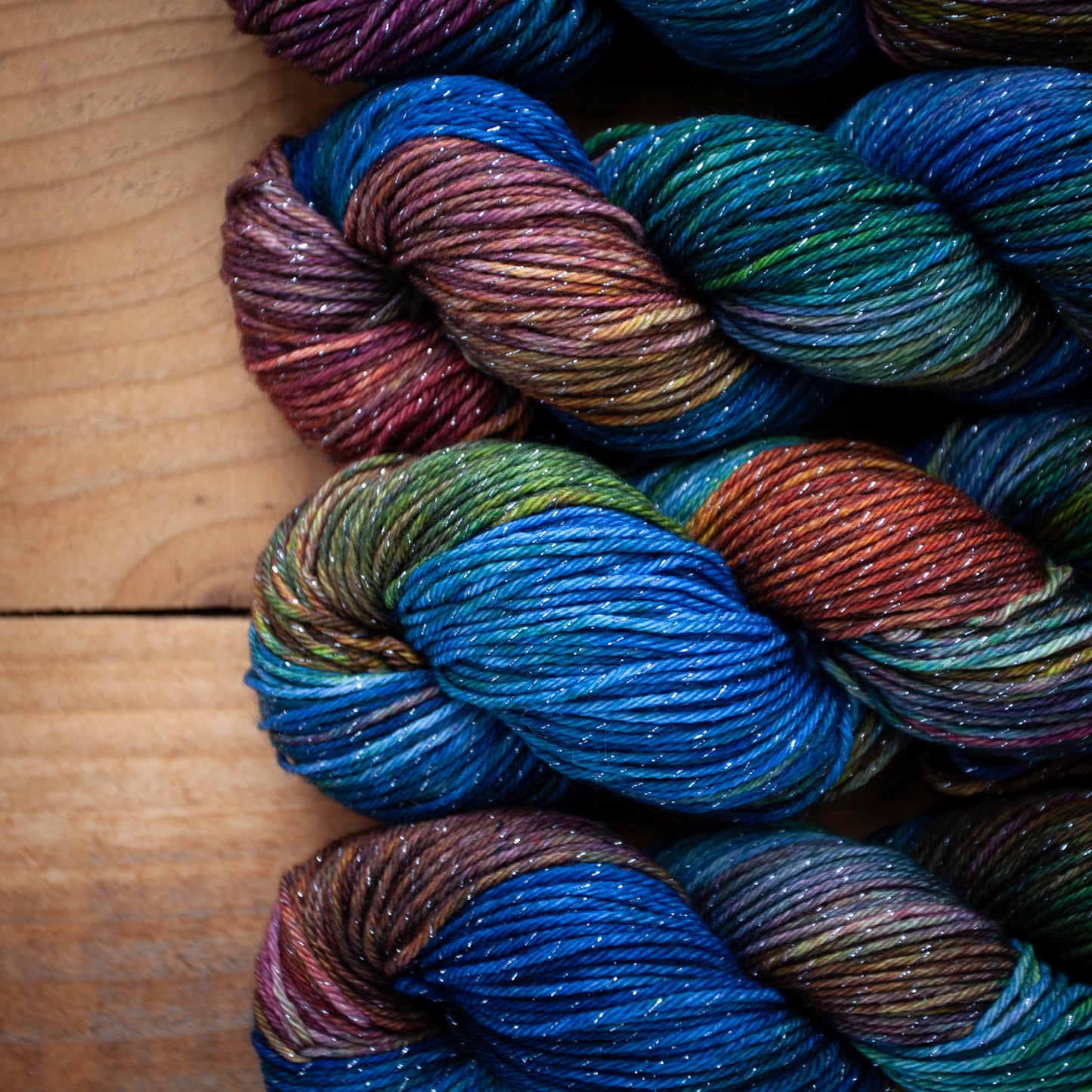 Superwash Merino/Nylon Sparkle - DK weight - hand dyed yarn - Ready to Ship