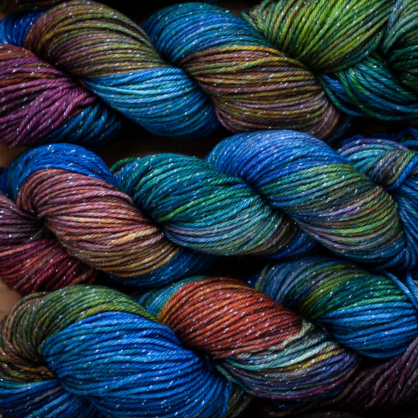 Superwash Merino/Nylon Sparkle - DK weight - hand dyed yarn - Ready to Ship